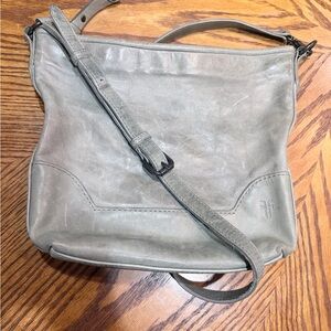 Frye Slate Green Leather Crossbody Bag